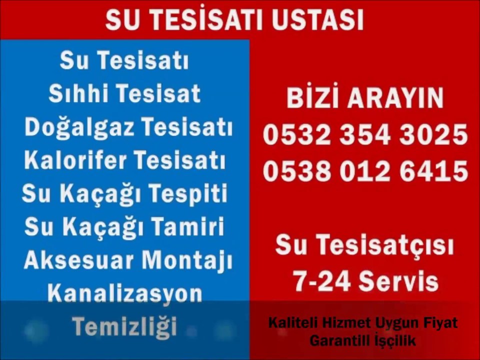 KÜÇÜKÇEKMECE Su Tesisatçısı Ustası ☎️ 0532-5542988 ☎️ Sıcak & Soğuk Su Tesisatı, Su Kaçağı+Sızıntısı Tespiti+Bulma+Tamiri