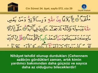 YİRMİDOKUZUNCU CÜZ KURANI KERİM SAYFA 572