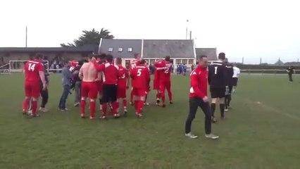 La joie en fin de match de l es guissény contre le folgoet!!