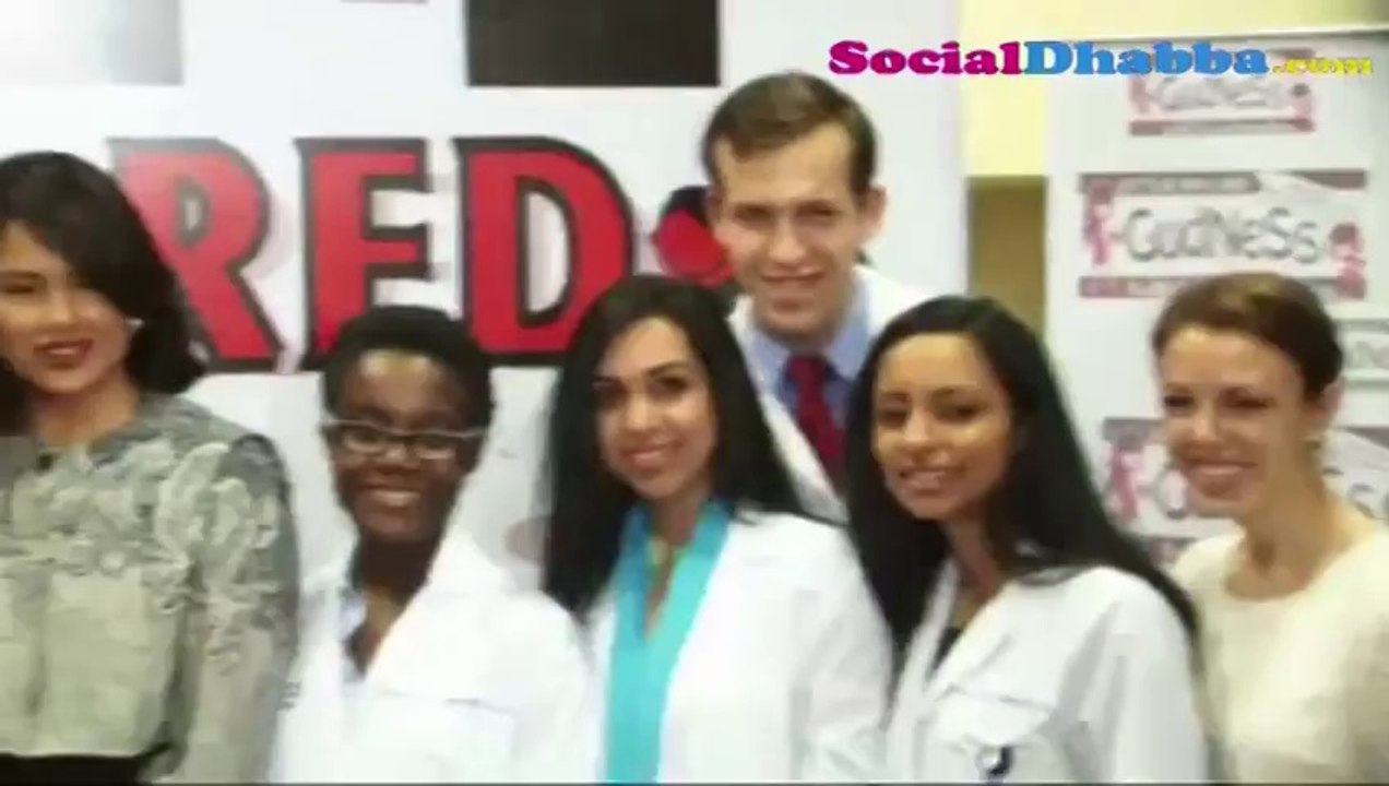 Sameera Reddy at unique drive to fight 'Anemia in Women'