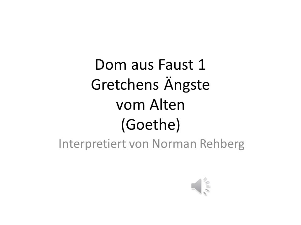 Gretchen im Dom von Gewissensbissen geplagt.