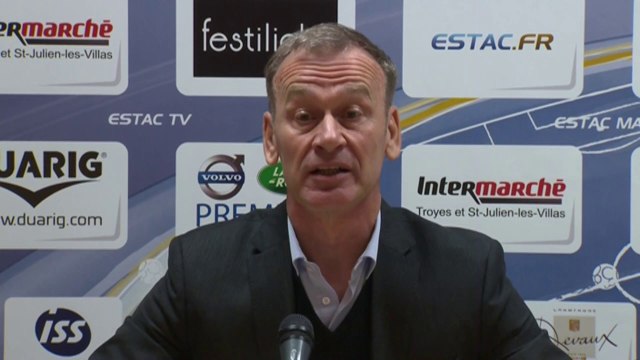Conférence de presse ESTAC Troyes - Stade Brestois 29 (0-2) : Jean-Marc FURLAN (ESTAC) - Alex DUPONT (SB29) - 2013/2014
