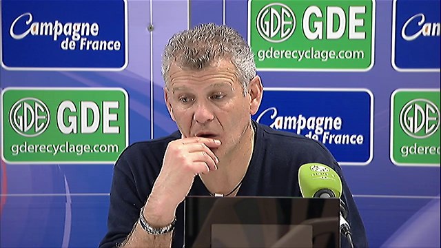 Conférence de presse SM Caen - RC Lens (1-0) : Patrice GARANDE (SMC) - Antoine KOMBOUARE (RCL) - 2013/2014