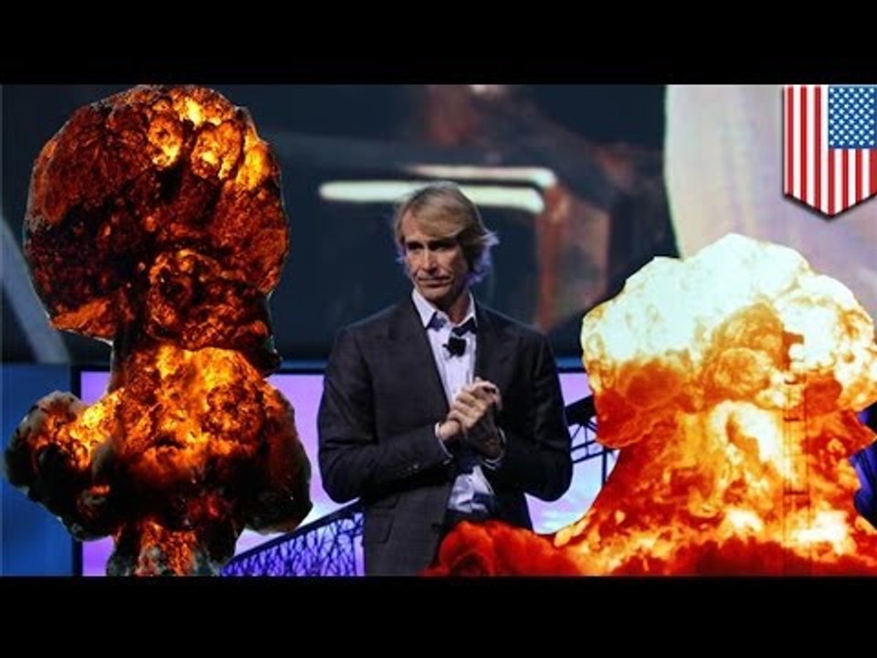 Michael Bay blows Samsung press conference, runs off stage