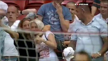 Blonde Girl at a Football match ! Epic Fail ! Ajax vs AZ 12_8_2012
