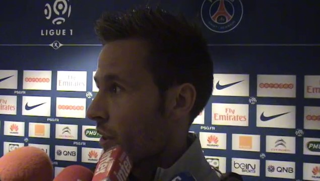 Yohan Cabaye en zone mixte après la victoire du PSG face à Reims (3-0)