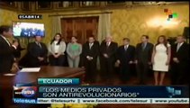 Resalta Correa rol de transnacionales en la campaña contra Venezuela