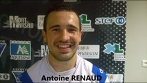 Réaction d'Antoine RENAUD après le match Stade Montois - Stade Aurillacois