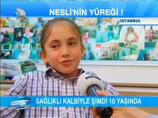 Doğduğunda kalp sorunu ile ameliyat olan Nesli 10.yaşını kutladı.
