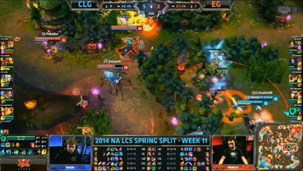 LCS NA W11D2 Game 5 CLG vs EG