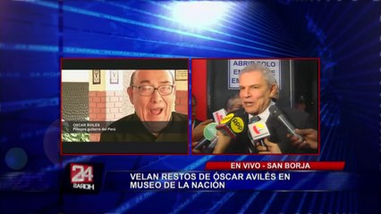 Los restos de don Óscar Avilés son velados en el Museo de la Nación (2/3)