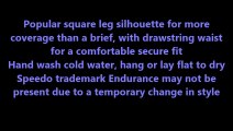Cheap Speedo Men's Race Endurance  Polyester Solid Square Leg Swimsuit