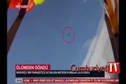 Yanından meteor geçen paraşütçü böyle görüntülendi