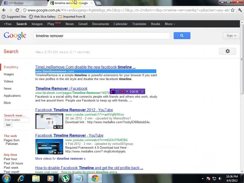 How to remove Facebook timeline