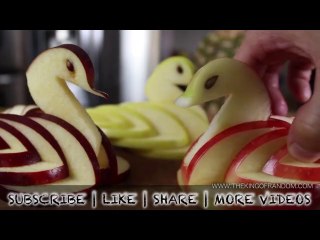 Edible Apple Swan