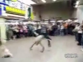 Breakdancer Kicks 3 Year Old
