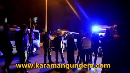 Karaman'da pompalı tüfekle dehşet anları