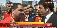 Galatasaray taraftarları Taksim'e akın etmeye başladı