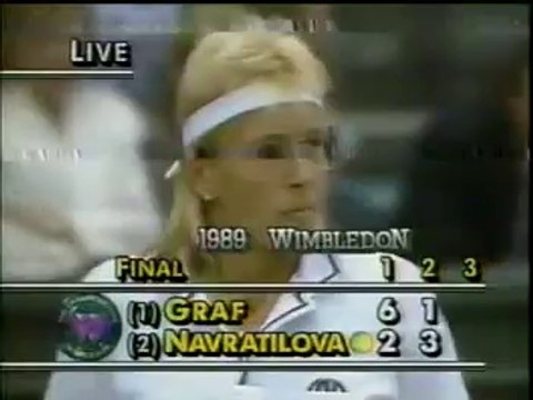 Wimbledon 1989 Final - Steffi Graf vs Martina Navratilova FULL MATCH