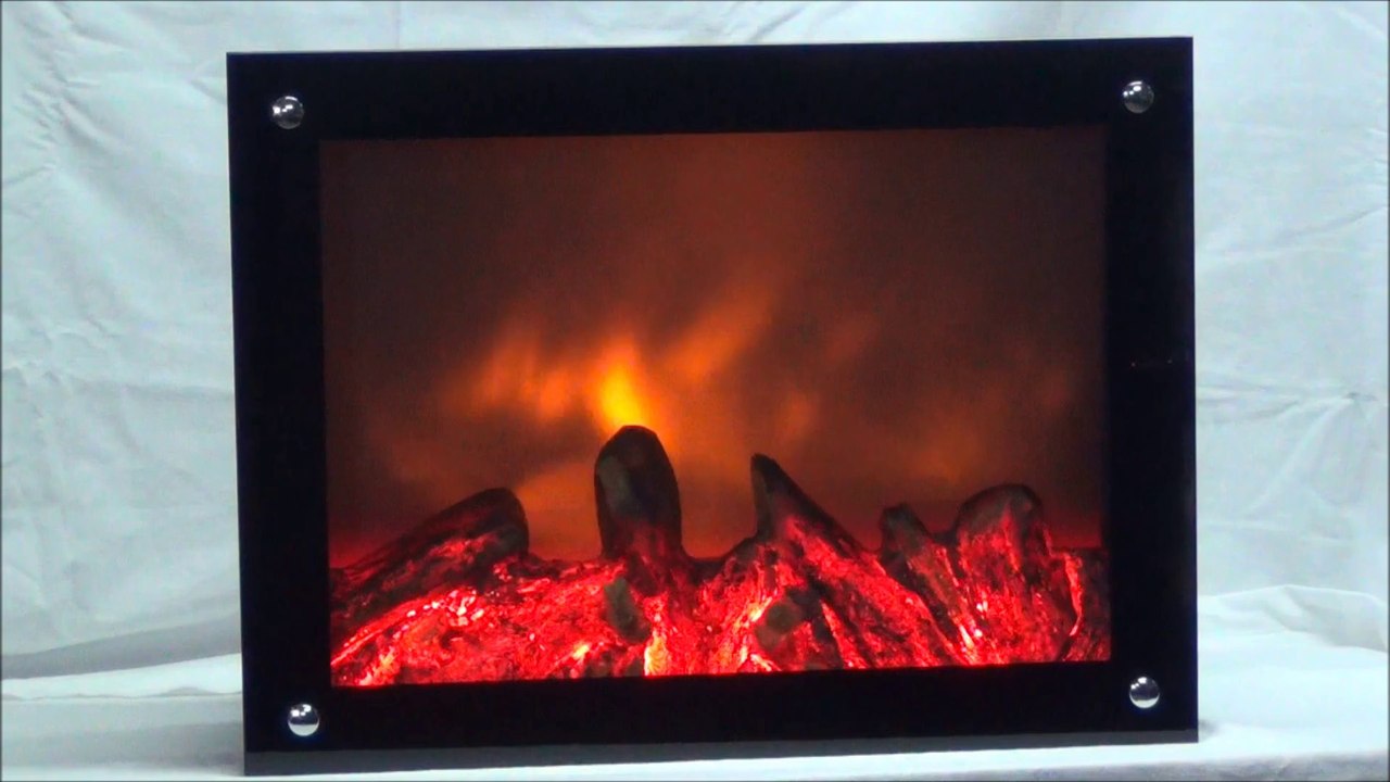 Şömine Plazma alev efekti odunlu