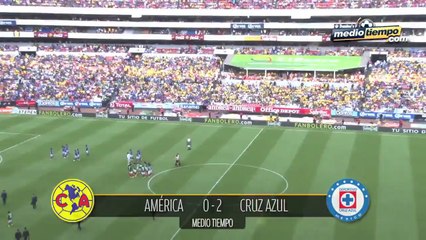 América 1 - 2 Cruz Azul... La Máquina dio viaje a la realidad a las Águilas