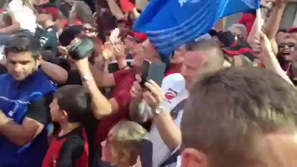 H Cup : l'arrivée des joueurs du RCT à Mayol