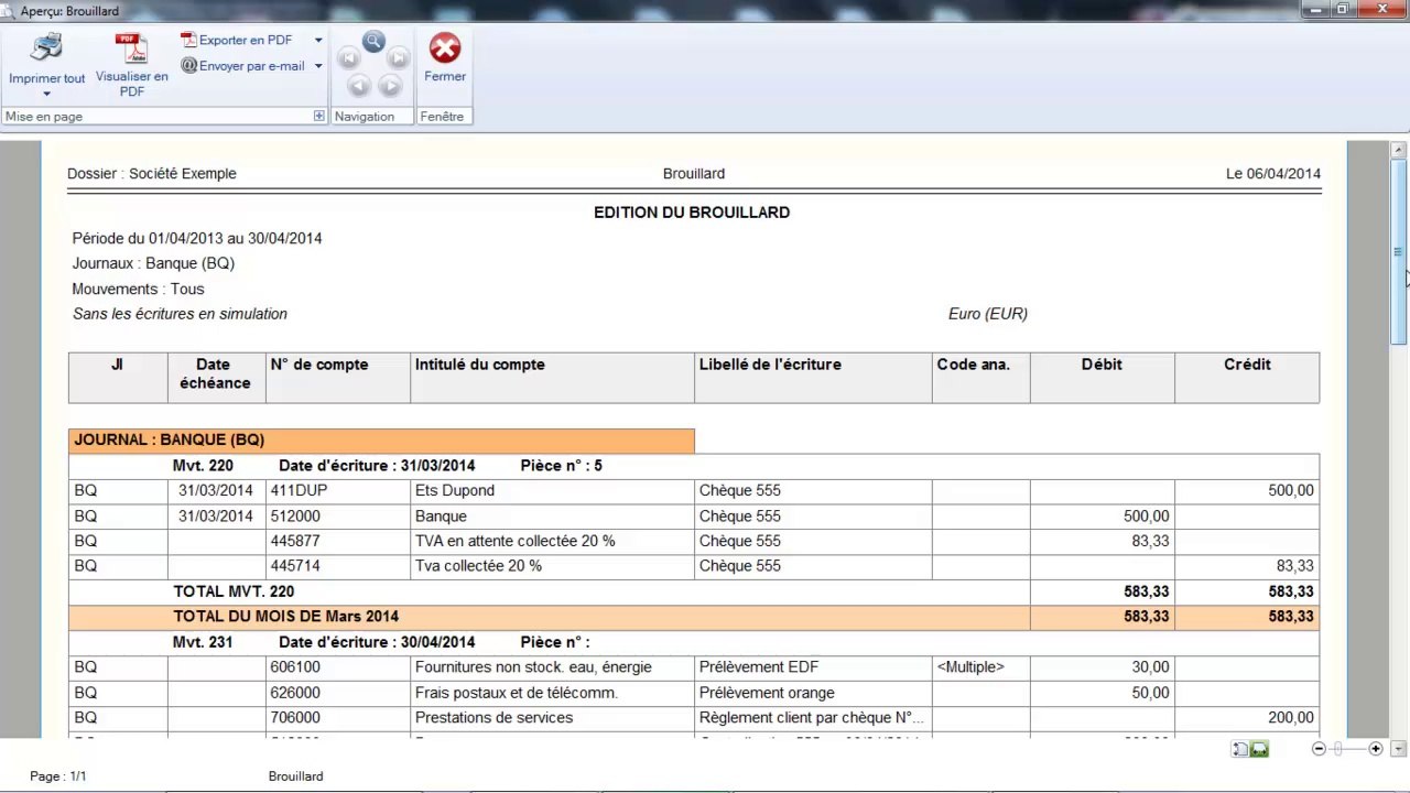 CIEL Comptabilité : La saisie des relevés bancaires
