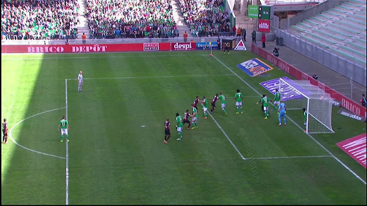 But Mathieu BODMER (57ème) - AS Saint-Etienne - OGC Nice - (1-1) - 06/04/14 - (ASSE-OGCN)