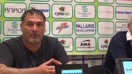 Δημοσιογραφική Άρης - Εθνικός : Δηλώσεις Απόστολου Μακρίδη (2)