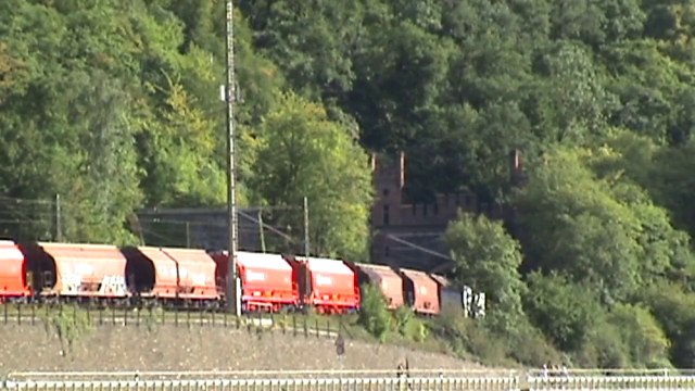 Züge Nordportale Loreley Tunnel, Dispolok 189, SBB Cargo Re482, 145, 4x 185, 2x 101, 428, 3x 427