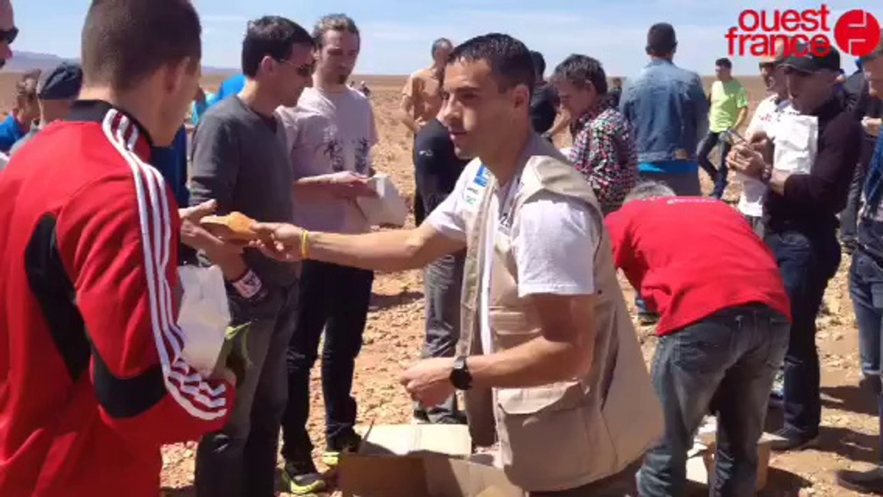 Marathon des Sables: Arrivée au bivouac de Franck et Yvon