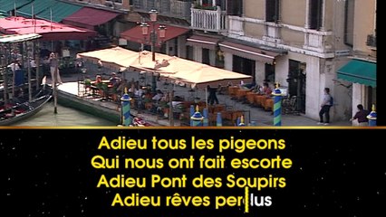 Charles Aznavour  -  Que c'est triste Venise (karaoké)