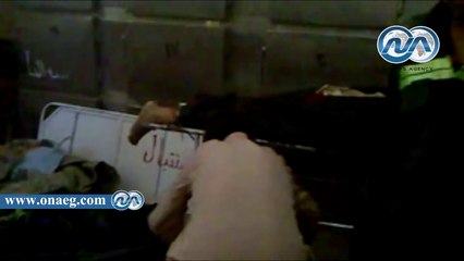 جثث اشتباكات أسوان ملقاة على الأرض في المشرحة