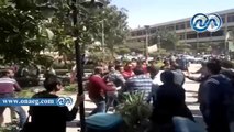 أمن جامعة القاهرة يحال منع طلاب الإخوان من اقتحام كلية الإعلام