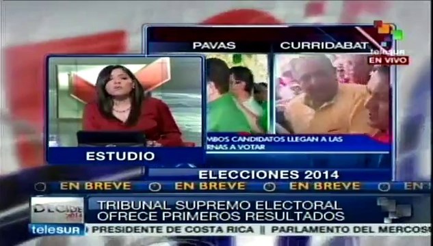 Simpatizantes de PAC festejan eventual triunfo presidencial de Solís