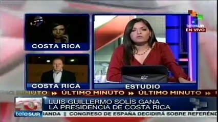 Costa Rica: Luis Guillermo Solís invita a oposición a sumar