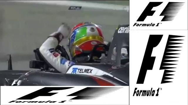 Formule 1 - Crash entre Maldonado et Gutierrez - Grand Prix de Bahreïn 2014