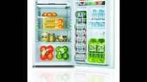midea HS-87L Compact Single Reversible Door Refrigerator with Freezer, 2.4 Cubic Feet