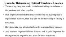 Determining Optimal Warehouse Location
