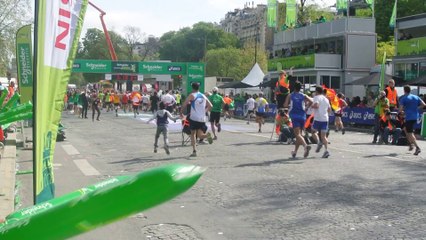 Arrivée marathon Paris 2014