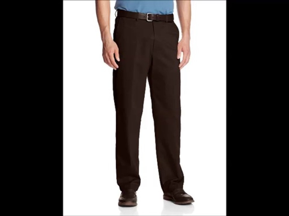 Haggar Men's Work To Weekend Hidden Expandable Waist No Iron Pleat