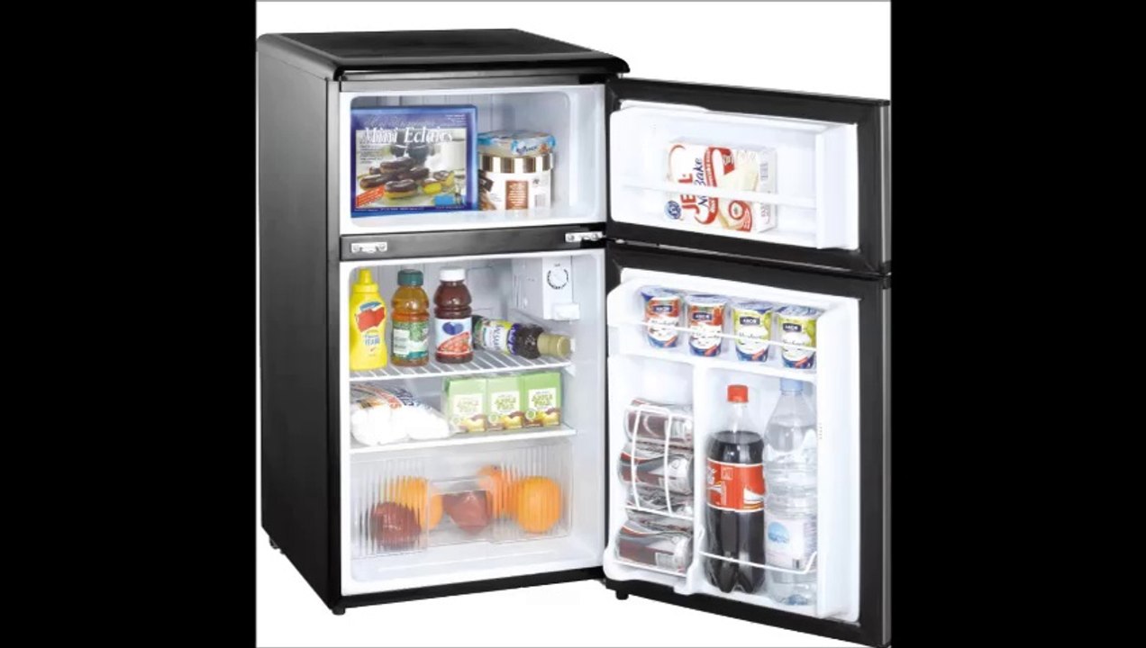 Midea HS-120L Compact Single Reversible Door Refrigerator with Freezer, 3.3 Cubic Feet