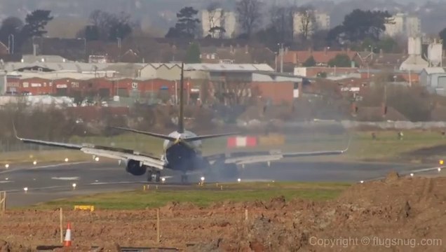 Crosswind difficulties - Hard landing compilation