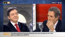 Clash entre Jean-Jacques Bourdin et Jean-Luc Mélenchon au sujet du FN