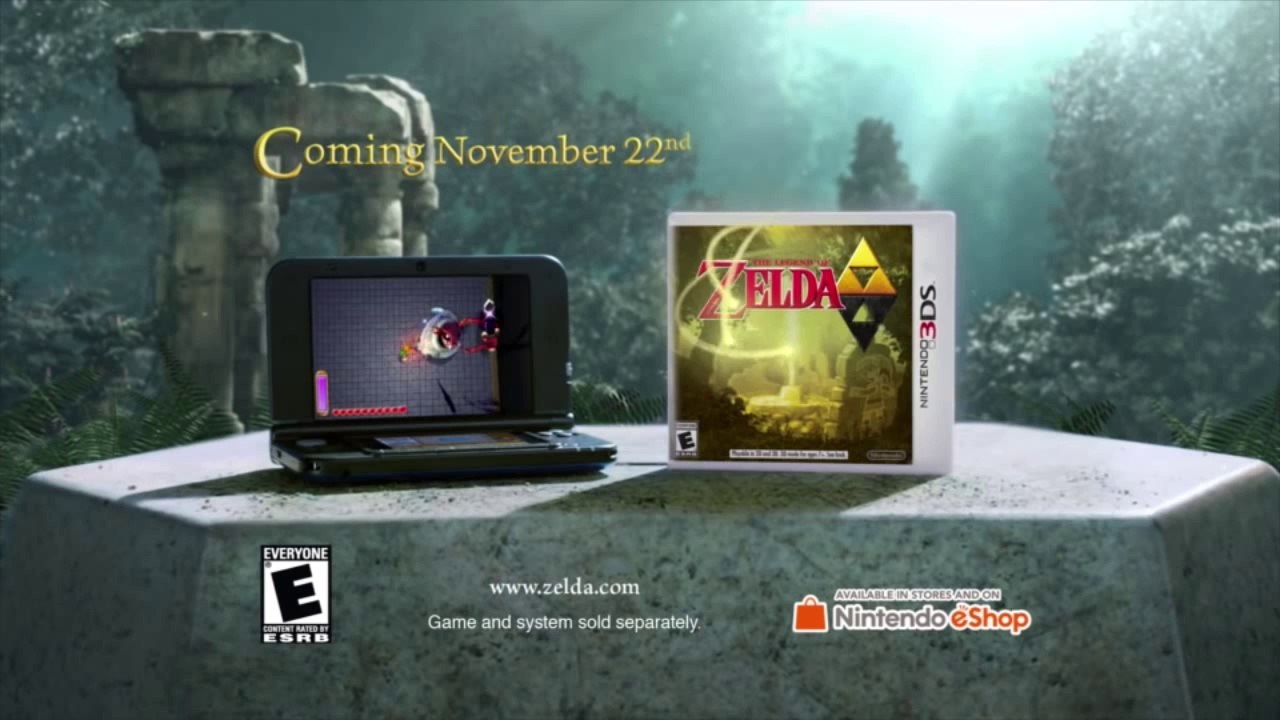 Nintendo 3DS - The Legend of Zelda - A Link Between Worlds - Official Commerical