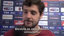 Mattia Destro in zona mista Cagliari-Roma 06/04/14