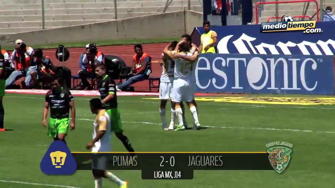 Pumas 2 - 1 Jaguares.....Pumas recuperó terreno y piensa en Liguilla