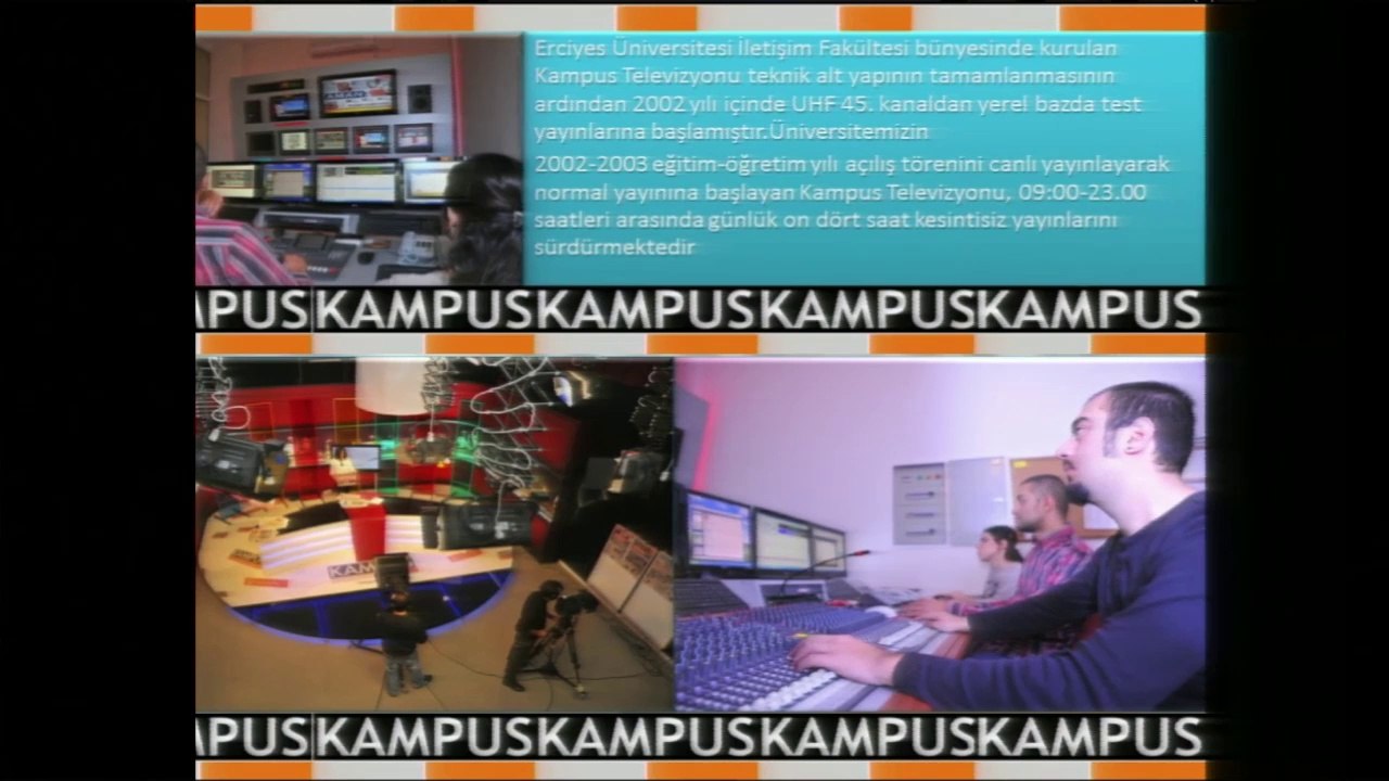 Erciyes Üniversitesi Kampüs TV Okt. Ugur Aydin