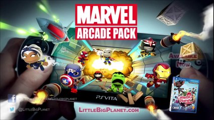 LittleBigPlanet PS Vita DLC - Marvel - Arcade Pack Trailer