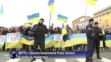 Pro-Russians cleared from govt building in Ukraine's Kharkiv